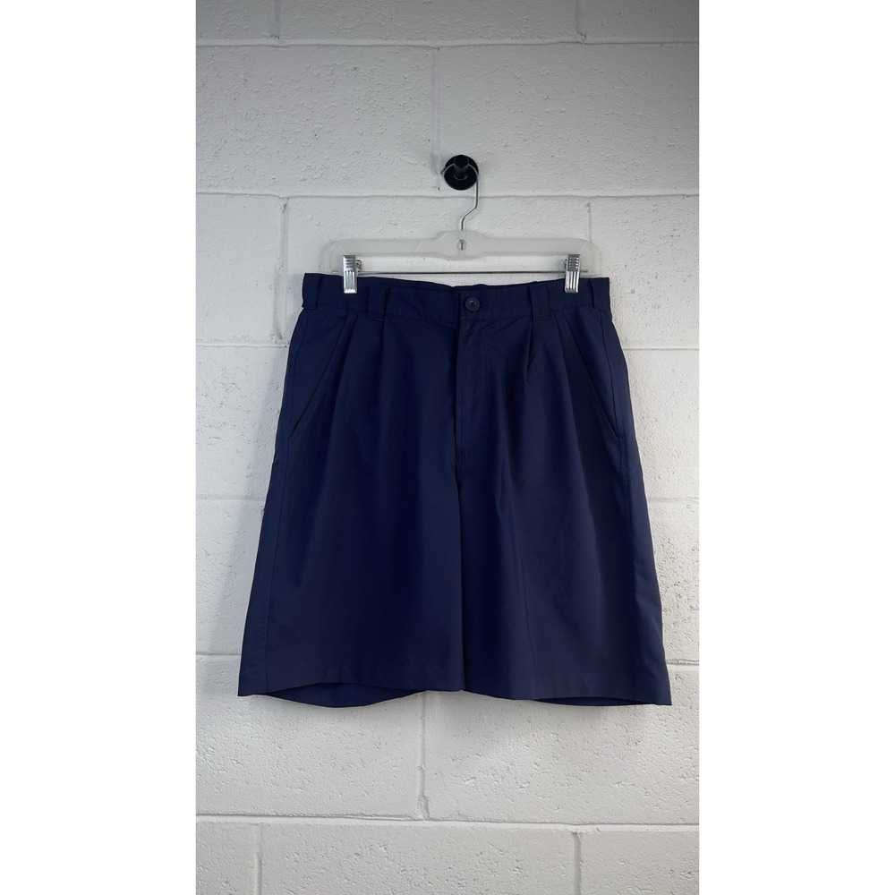 Under Armour Navy Shorts Mens 32‎ Athleisure Golf Preppy Sporty Pleated  Summer